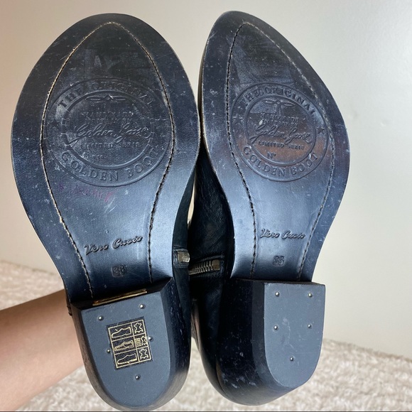 NEW Golden Goose Young Leather Western Bootie with Bandana Trim in Black - Picture 16 of 16